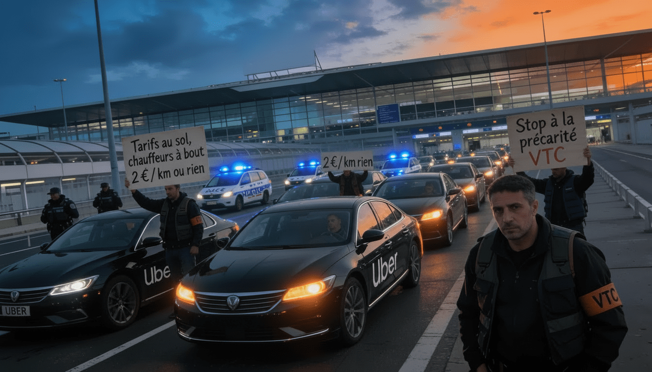 Manifestations VTC à Orly : tensions croissantes et violences en hausse